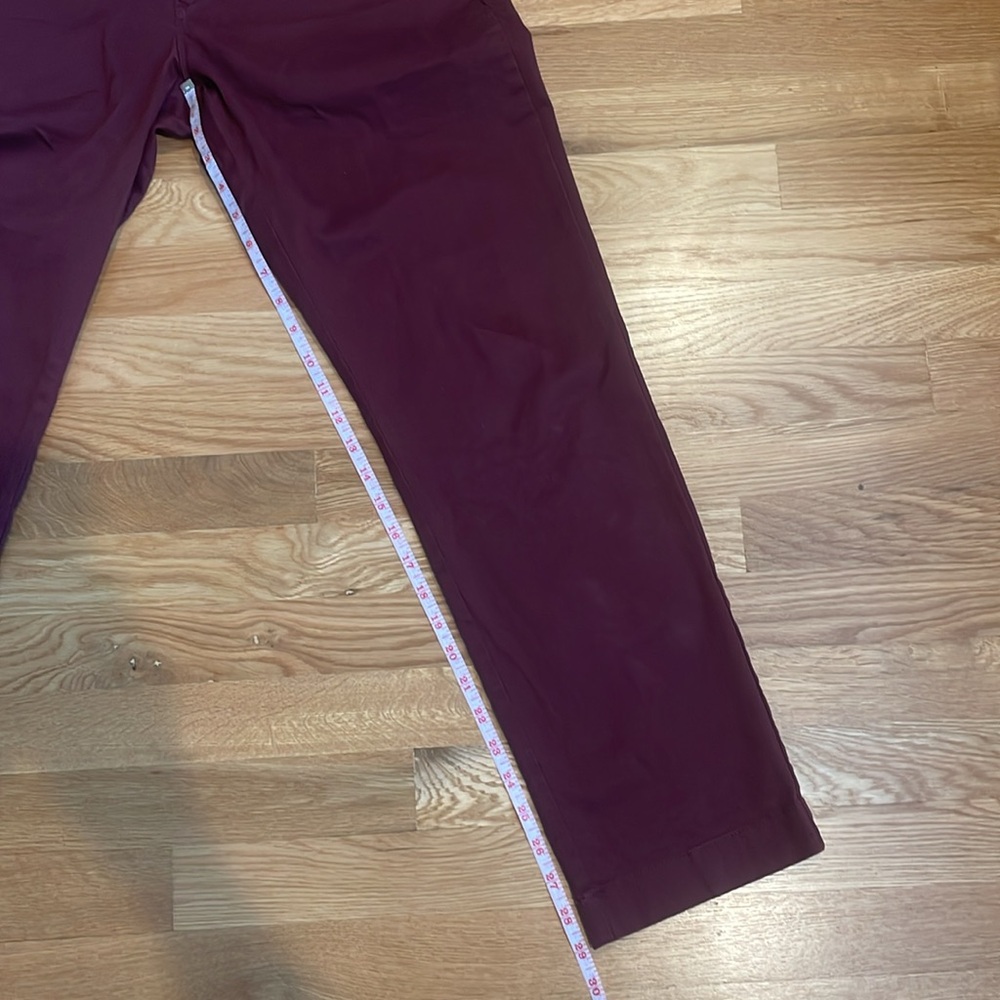 J Crew men’s burgundy flat front 770 straight khakis 32x30 - Picture 4 of 8